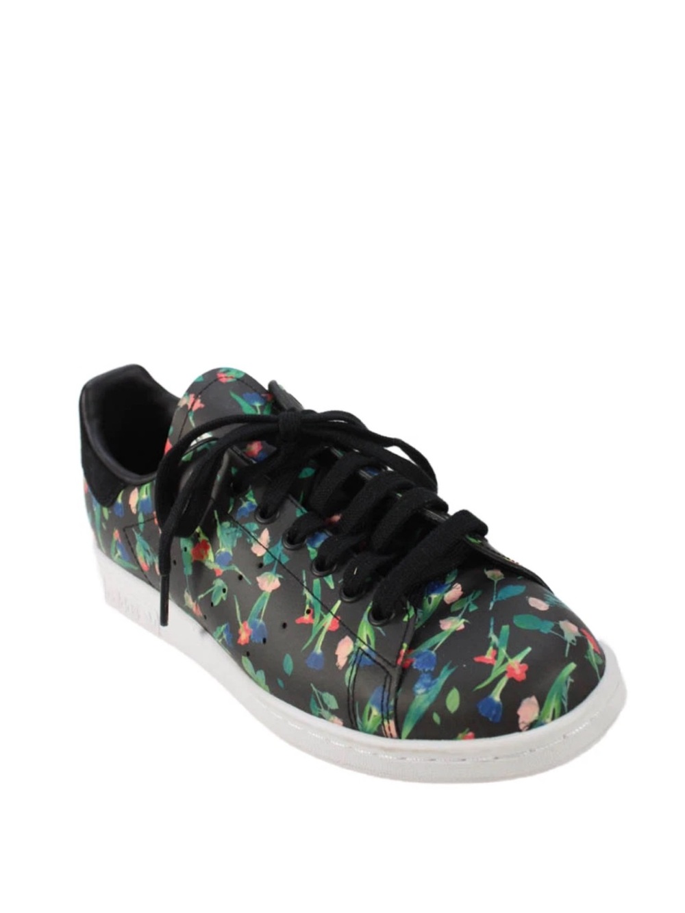 NWOB Adidas originals Stan Smith black red floral sneakers 8